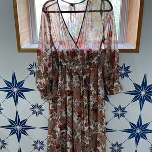 Long fall colored dress